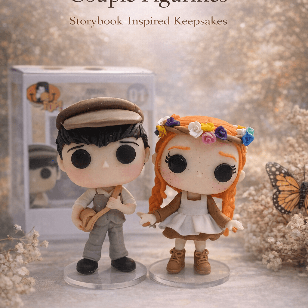 custom funko style couple figurines handmade
