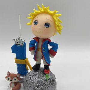 Birthday Candle theme The Little Prince standing in the moon