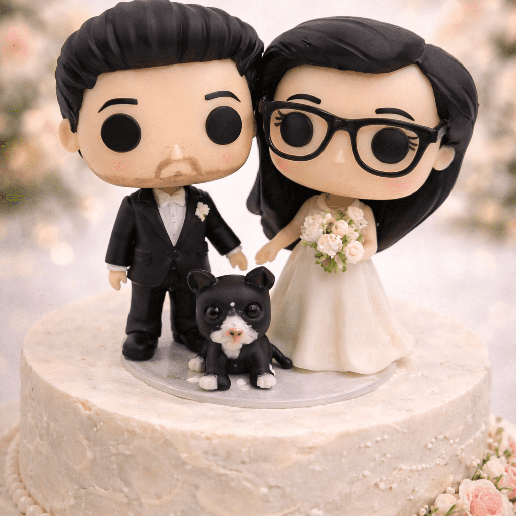Custom Wedding Cake Topper – Turn Your Love Story Into a Collectible