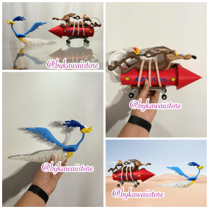 Road Runner and Coyote 3D Printed Figure