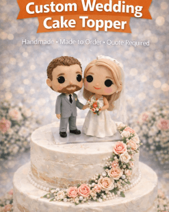 Custom Wedding Cake Topper POP – Bride & Groom – Handmade – Request a Quote