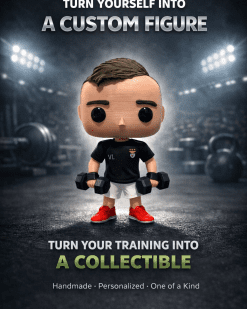 custom figurine from photo gym athlete handmade cold porcelain